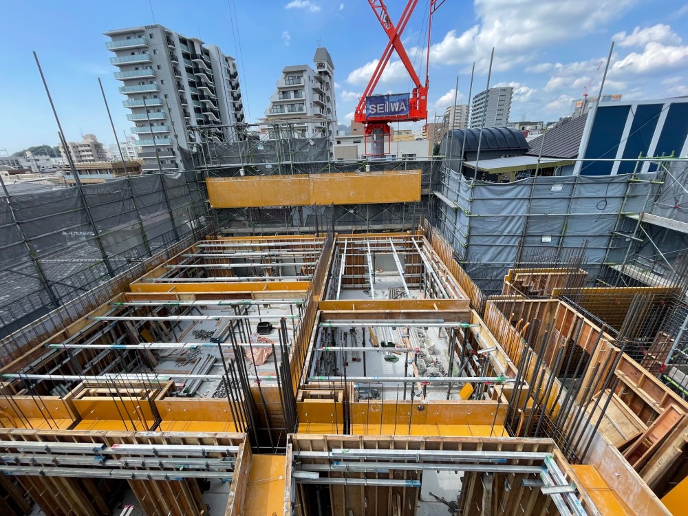 型枠施工の現場から-姫路市マンション施工②