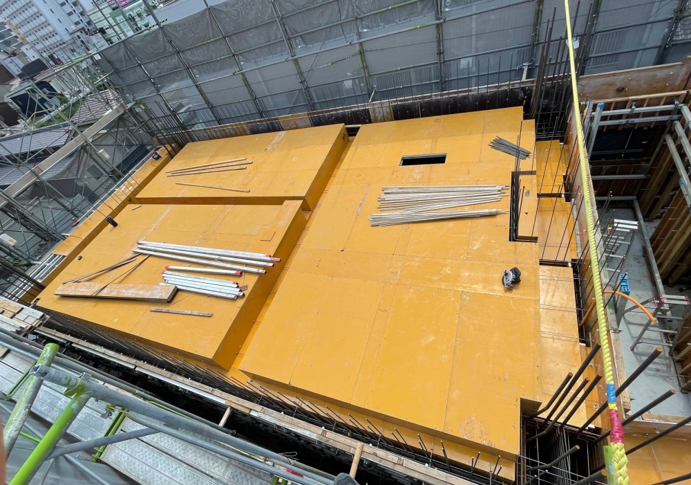 型枠施工の現場から-姫路市マンション施工②