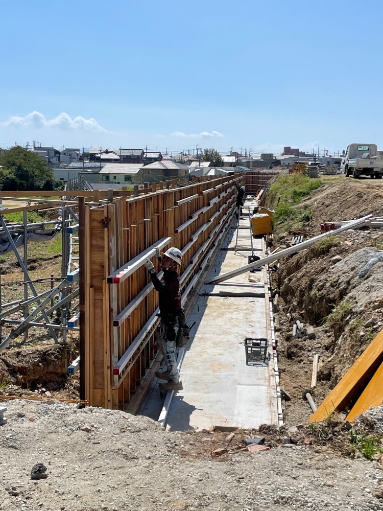 型枠施工の現場から-明石市内病院建設現場②