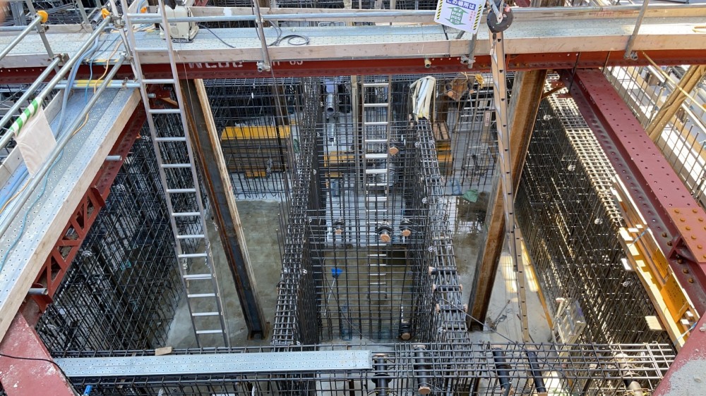 型枠施工現場写真_神戸市中央区施設建設