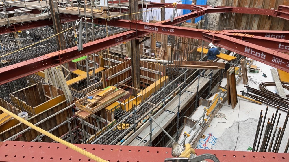 型枠施工現場写真_神戸市中央区施設建設②