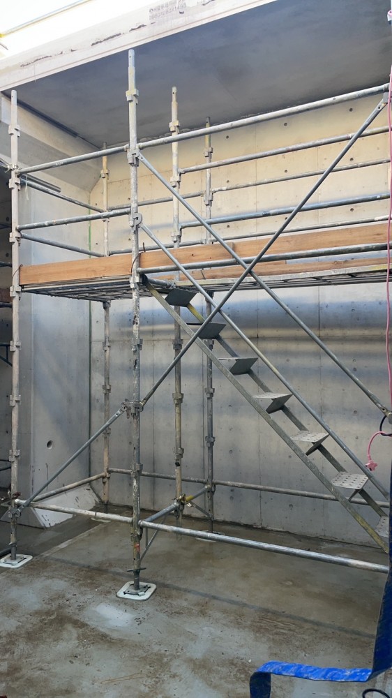 型枠施工現場写真_明石市内造成工事現場④