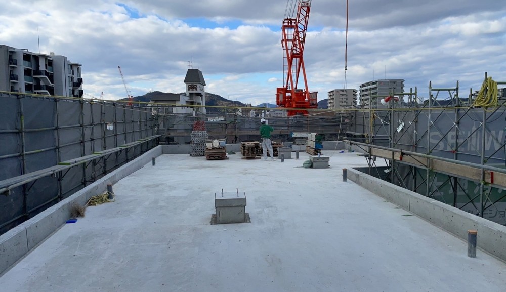 型枠施工の現場から-姫路市マンション施工③