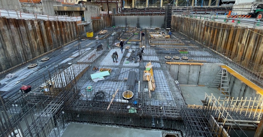 型枠施工現場写真_神戸市中央区施設建設現場⑤