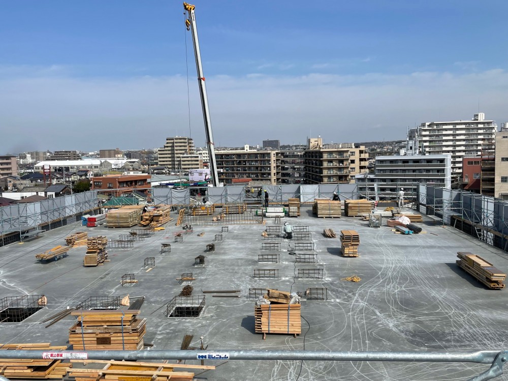 型枠施工現場写真_明石市内病院建設現場③