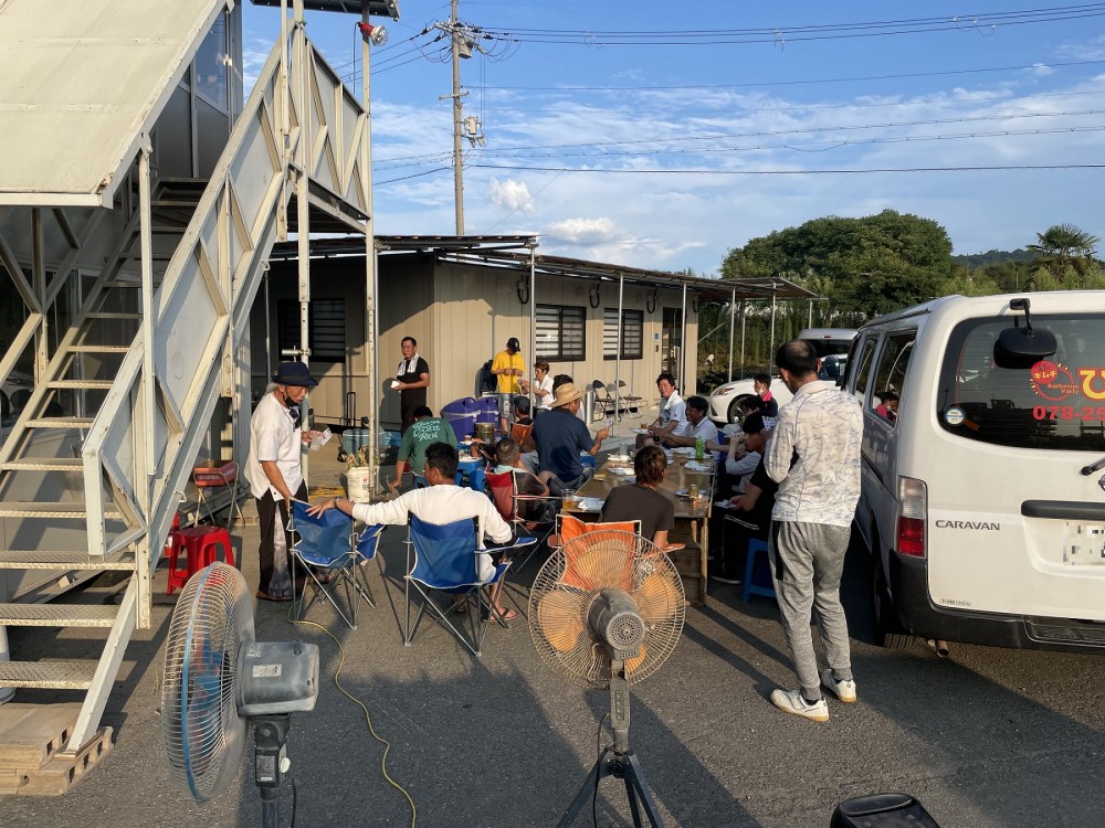 慰労会（バーベキュー）を行いました。